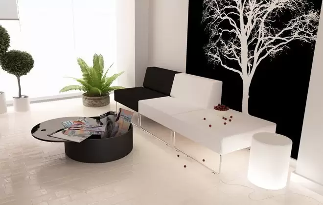 دکوراسیون داخلی منزل سیاه و سفید