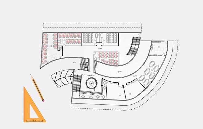 پلان دانشکده معماری