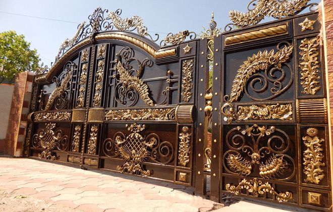 درب حیاط آهنی جدید