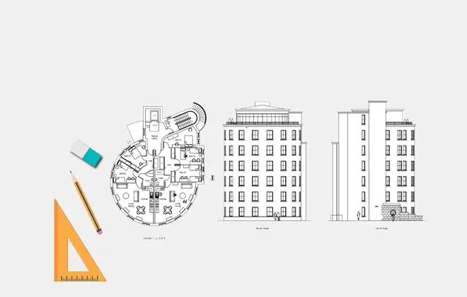 پلان ساختمان مسکونی