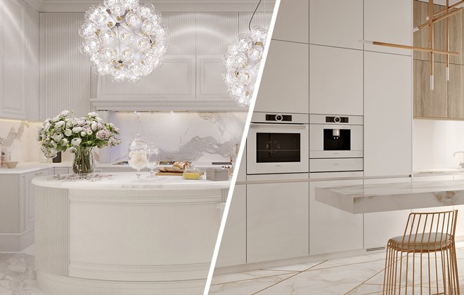کابینت آشپزخانه سفید