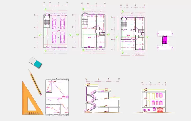 نقشه خانه دو خوابه