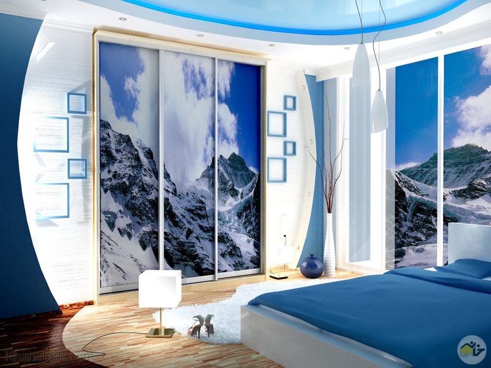 کمد دیواری ریلی مدرن کمد دیواری مدرن