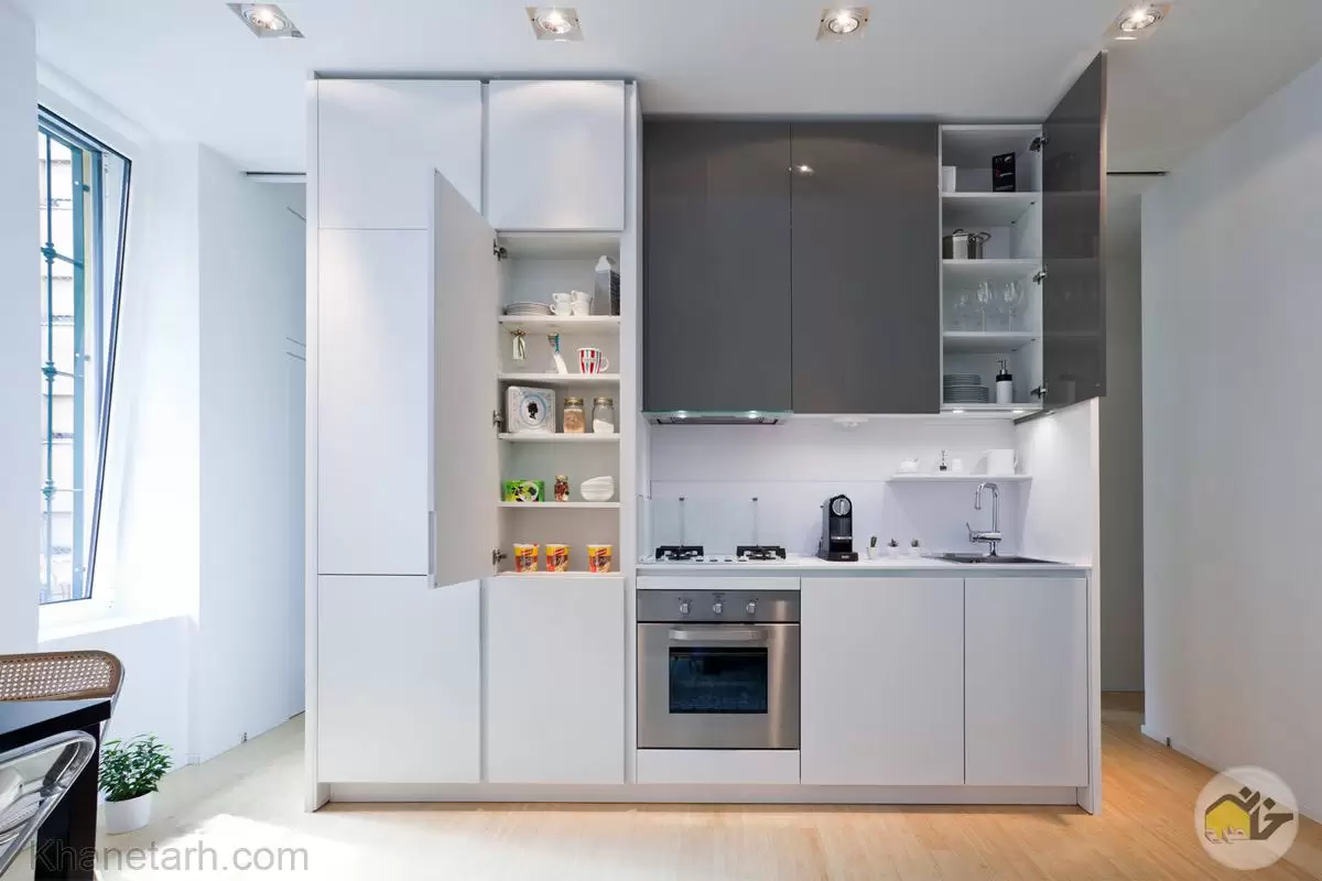 رنگ کابینت آشپزخانه کوچک