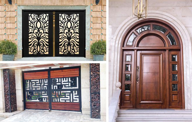 مدل درب ورودی ساختمان