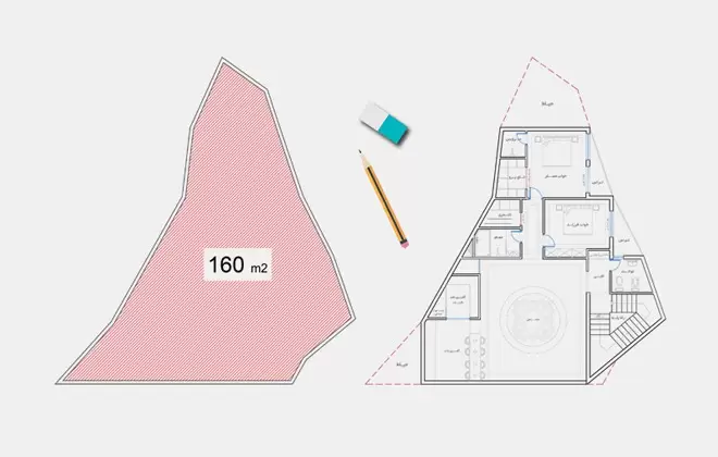 طراحی نقشه خانه ۱۴۰ متری