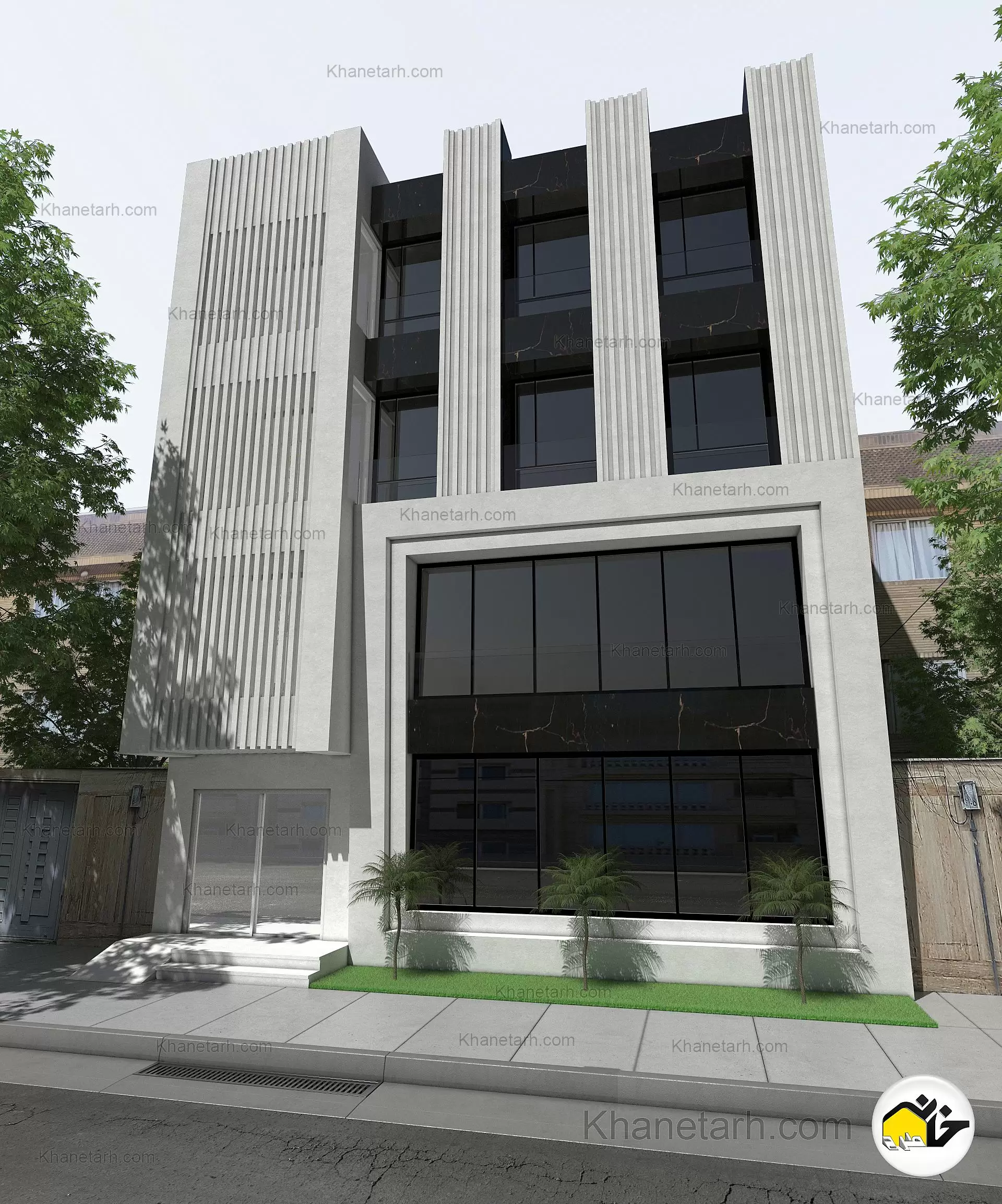 نمای تجاری مدرن طراحی نمای تجاری مدرن