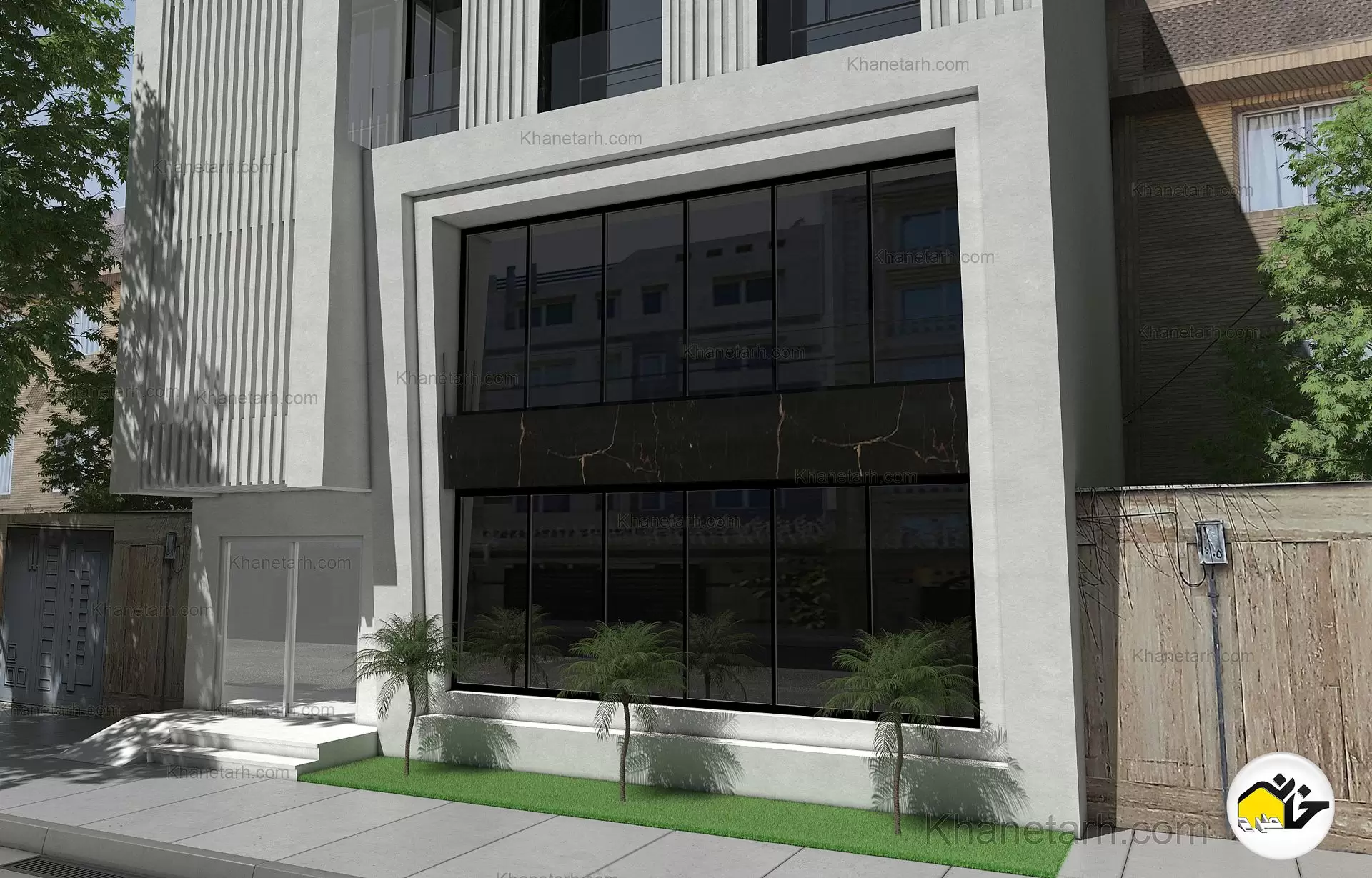 نمای هتل رستوران نمای تجاری لوکس