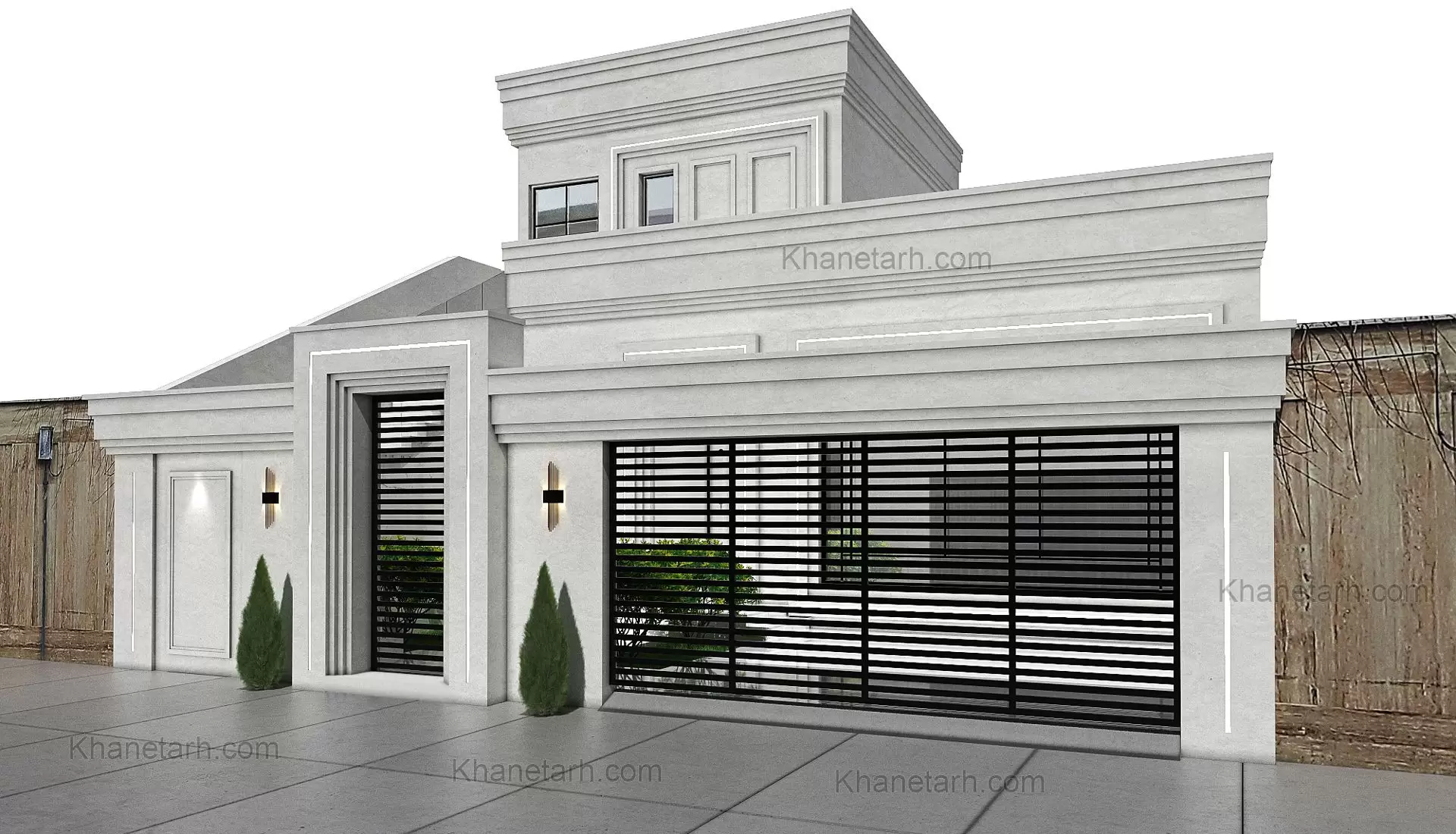 نمای ویلا نئوکلاسیک