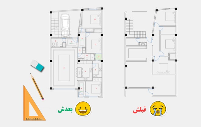 تغییر نقشه داخلی ساختمان