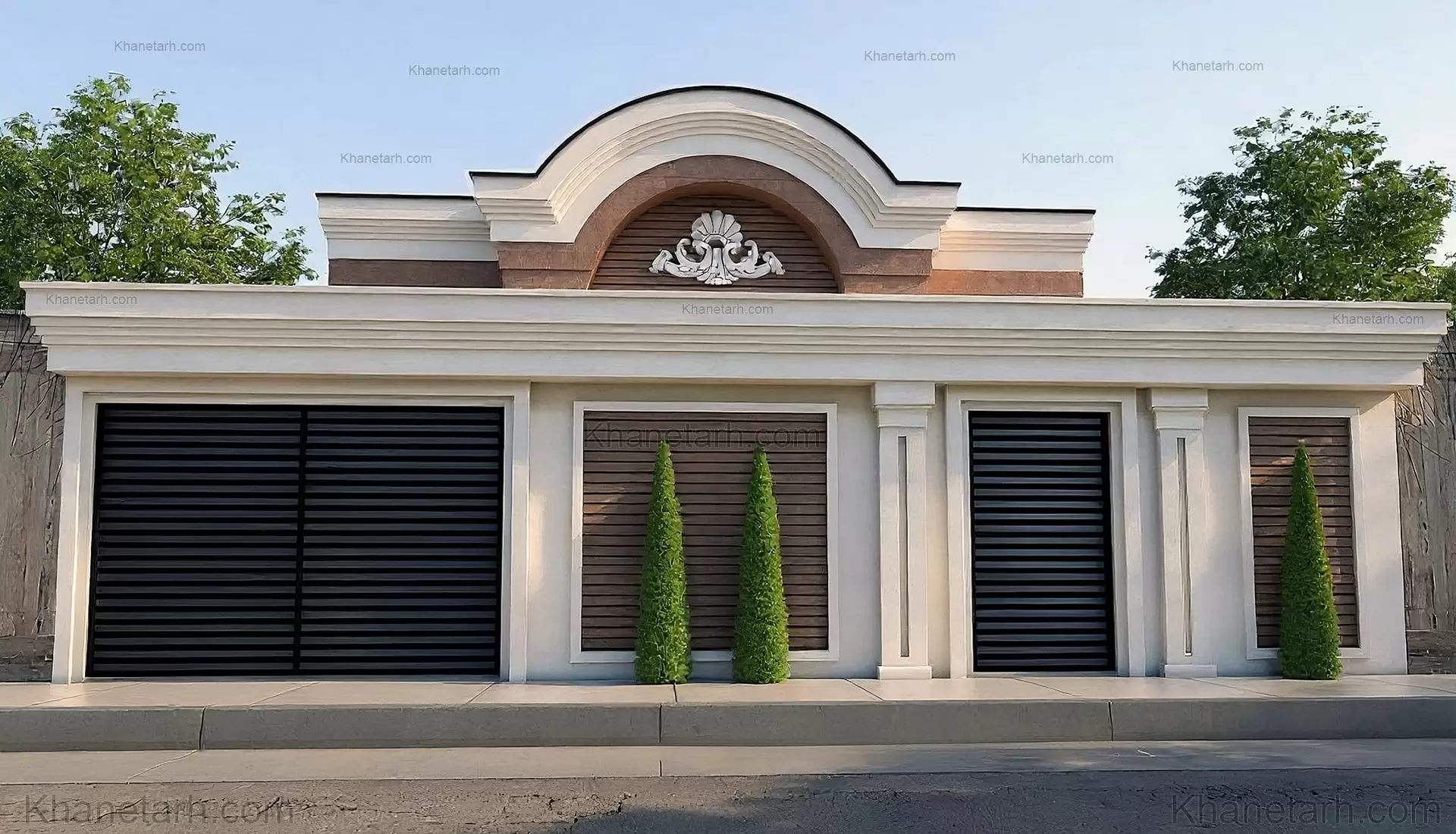 نمای ساختمان یک طبقه