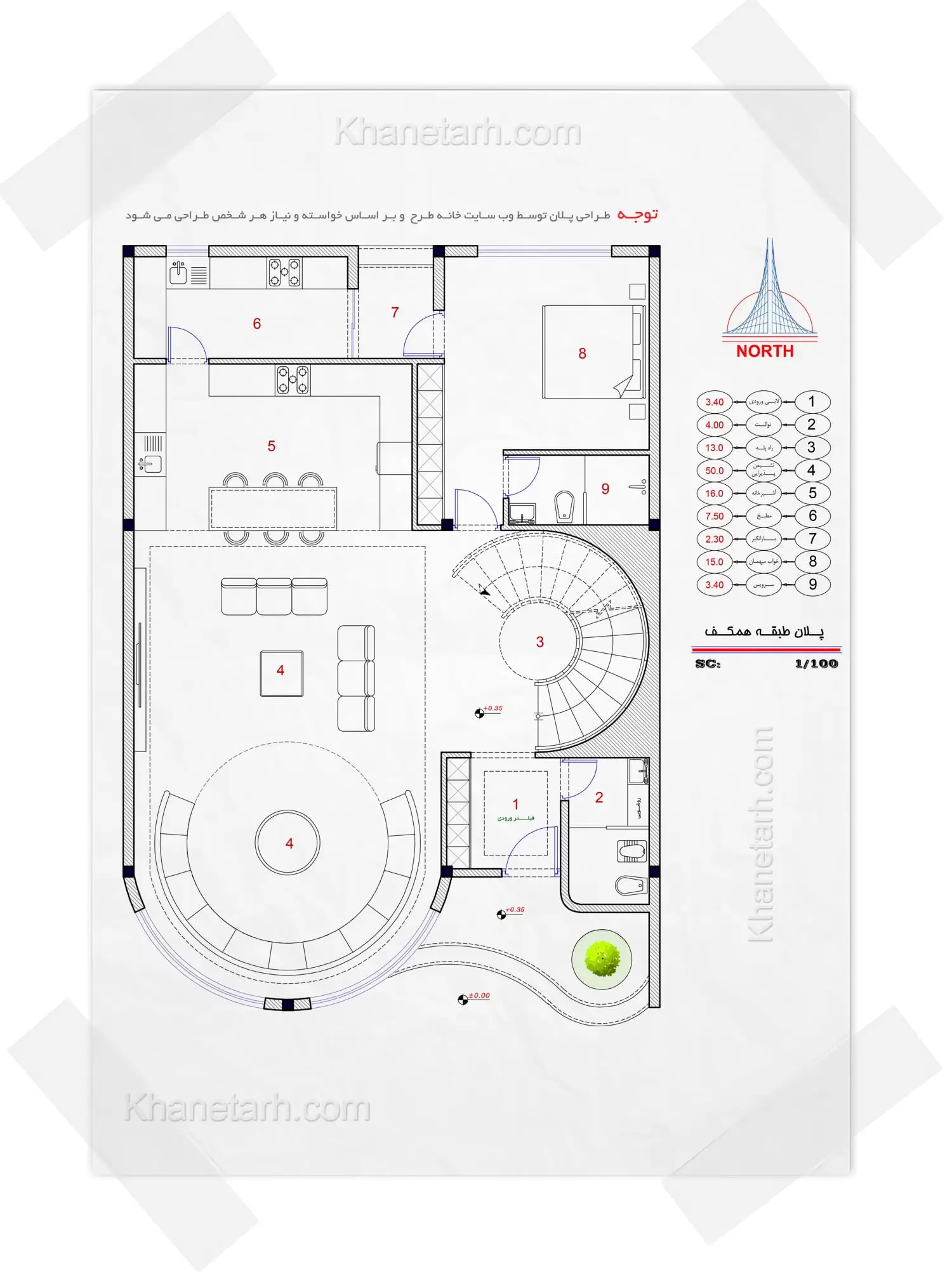 طراحی نقشه ویلا نقشه ویلا مدرن